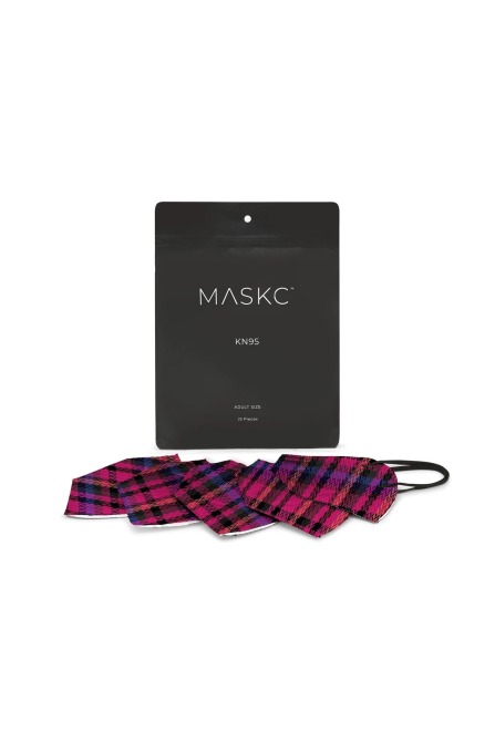 Maskc Berry Plaid KN95 Face Masks