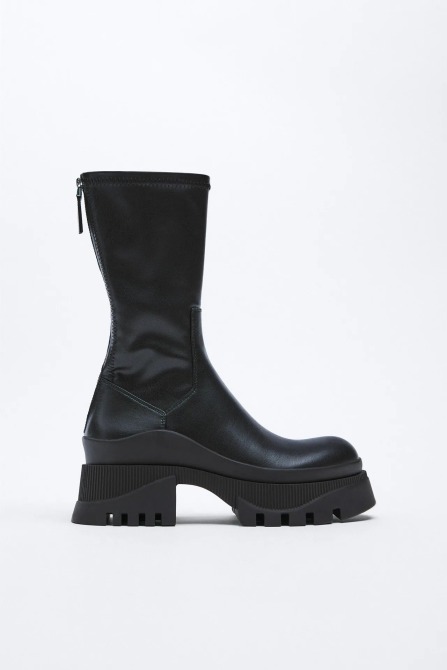 Zara Track Sole Ankle Boots